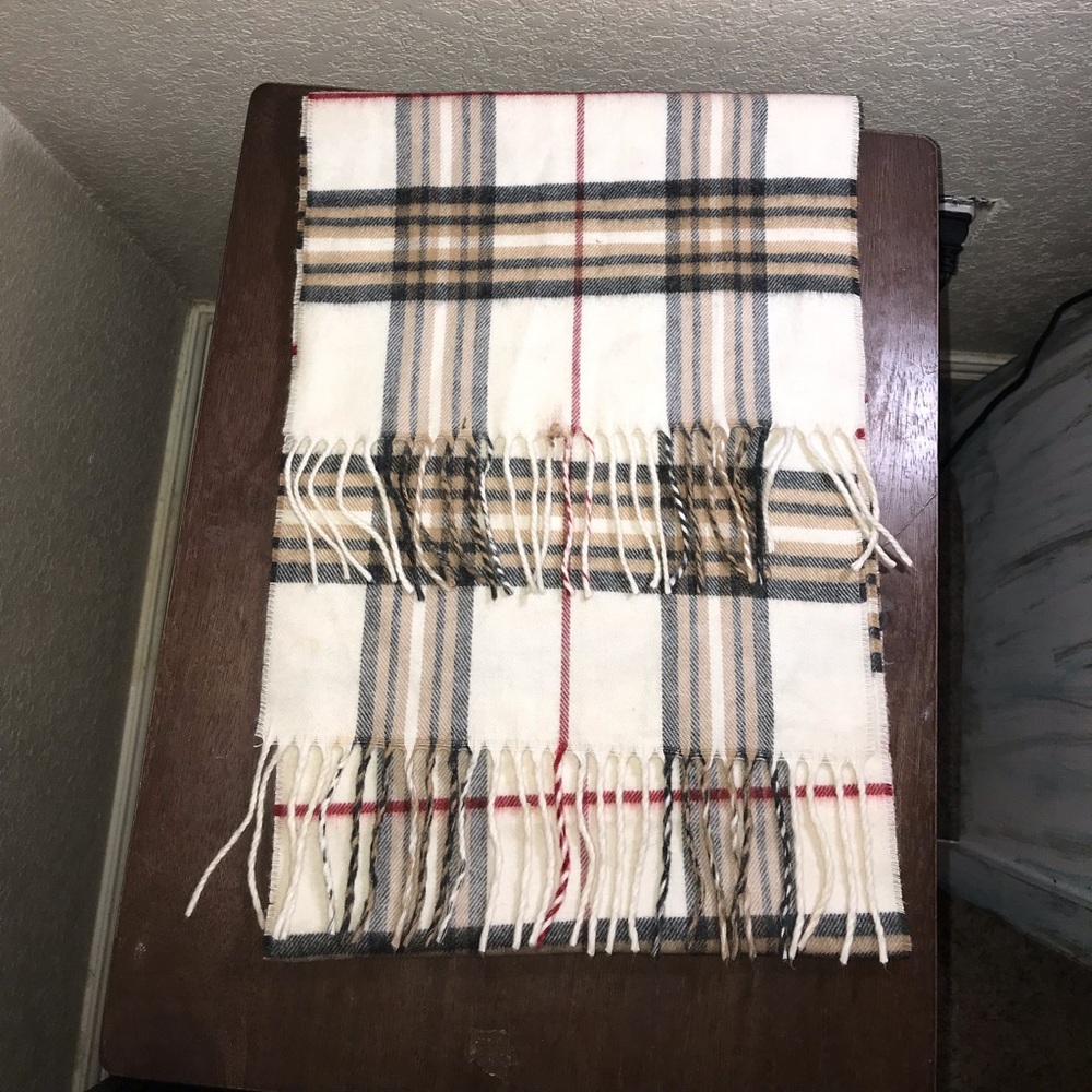 Cotton plaid scarf